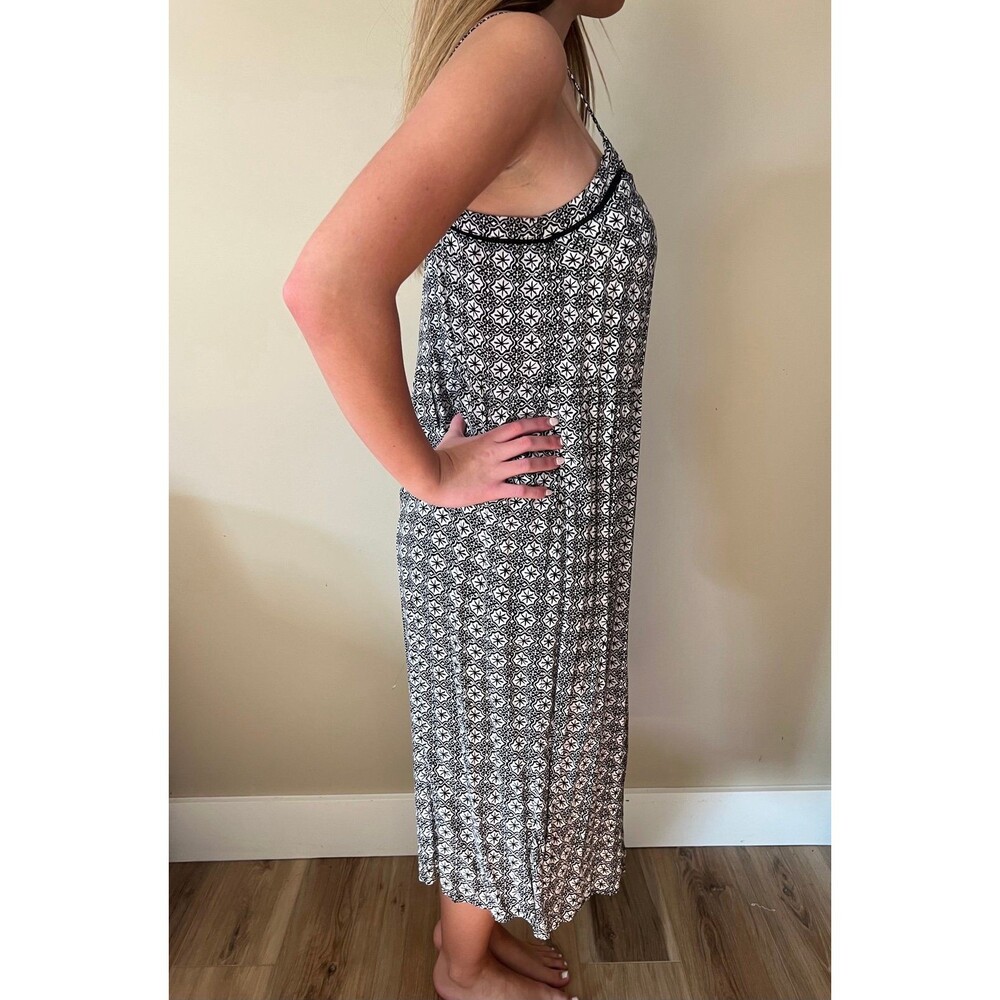 Y2K Vintage Ladies Black White Lightweight Halter Dress by H&M Divided sz 10 - Picture 3 of 5